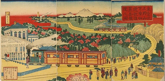 1885年（明治18年）当時の上野駅